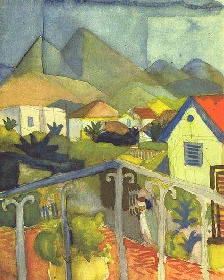 August Macke St. Germain bei Tunis oil painting picture
